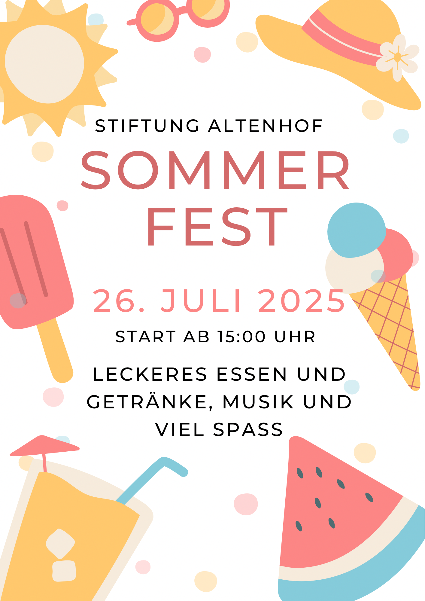 Sommerfest am 26.07.2025 ab 15 Uhr